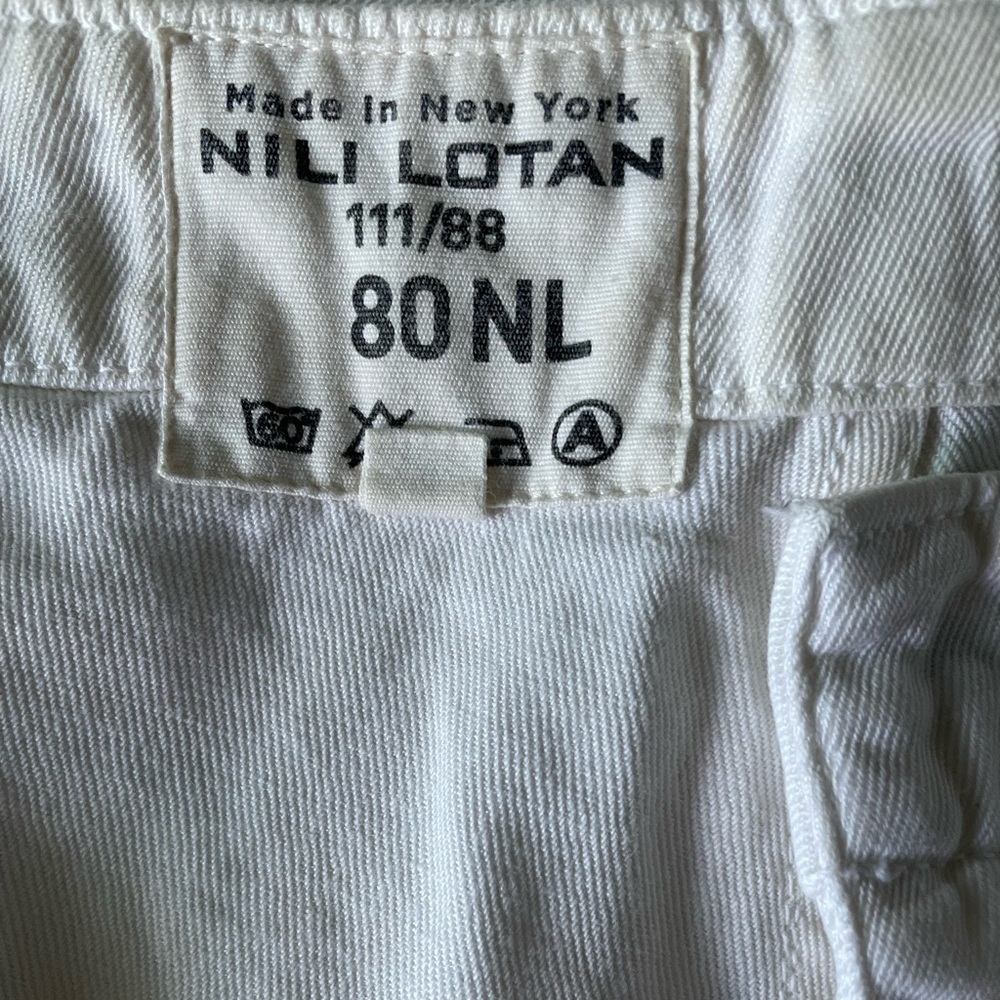 Nili Lotan Ivory Trousers